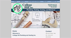 Desktop Screenshot of collegehillplumbing.com